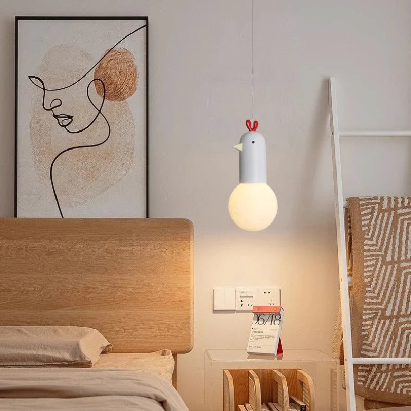 cute duck shaped pendant light for children