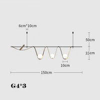 Minimalist creative LED pendant light for indoor lighting