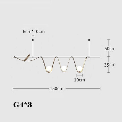 Minimalist creative LED pendant light for indoor lighting