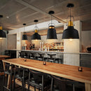 American retro iron pendant light for café and restaurant