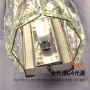 Modern crystal wall light for elegant interior decor