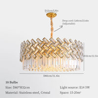 Modern crystal chandelier for elegant interior decoration