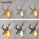Modern deer antler wall light with decorative LED