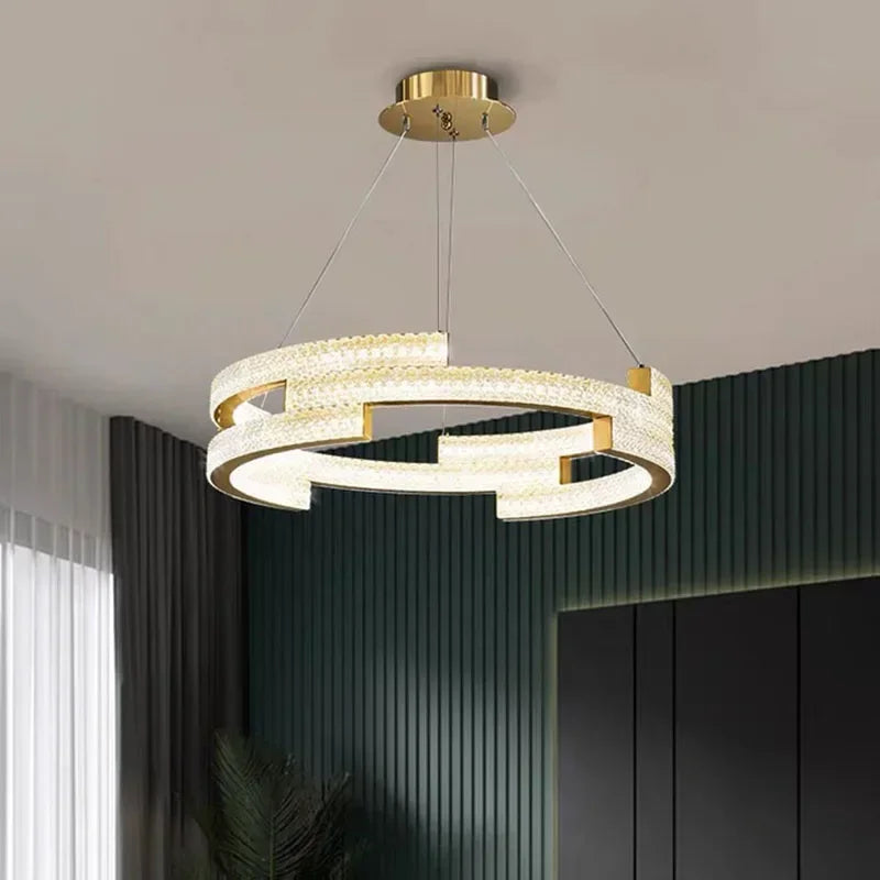 Modern LED pendant light for elegant interior decor - vue 3 sur 16