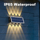 Modern solar LED waterproof wall light for outdoor garden, courtyard or street