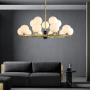 Luxury minimalist Nordic copper postmodern chandelier