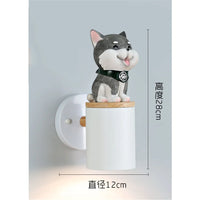 Creative LED wall light cat and dog for children