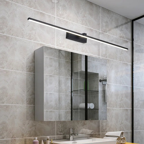 bathroom cabinet lighthouse mirror with LED light - vue 3 sur 8