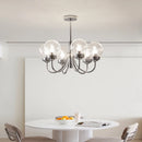 Medieval style art glass chandelier for interior décor