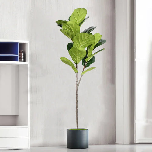 Artificial ficus branches with large leaves for outdoor decoration - vue 2 sur 6