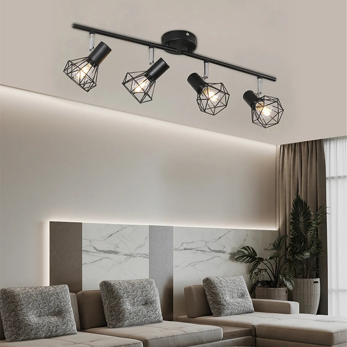Adjustable LED ceiling wall light for shop and showroom decor