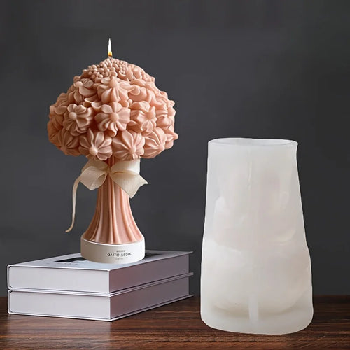 new silicone mold bouquet roses chrysanthemum peony Valentine's Day gift - vue 6 sur 18