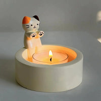 Cute kitten aromatherapy candle holder birthday gift