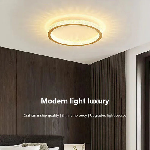 Modern LED ceiling light for elegant and bright interior decor - vue 6 sur 12
