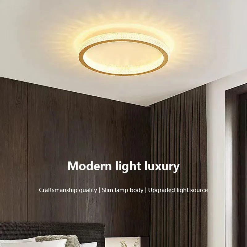 Modern LED ceiling light for elegant and bright interior decor - vue 6 sur 12