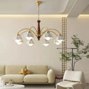 Modern ceramic flower chandelier for contemporary interiors