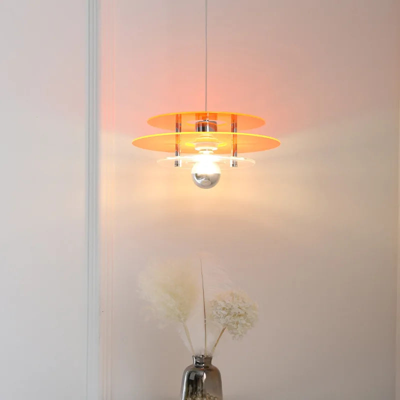 Nordic style acrylic UFO pendant light for home decor