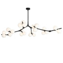 Post-modern molecular glass pendant light for elegant interiors