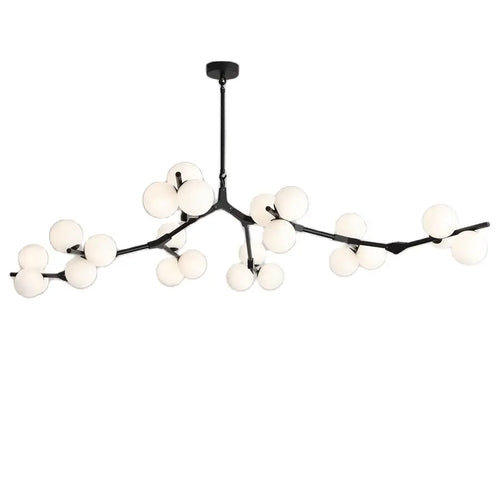 Post-modern molecular glass pendant light for elegant interiors - vue 6 sur 11