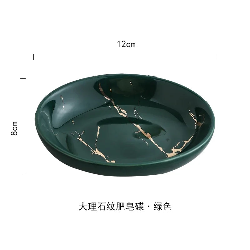 decorative ceramic bathroom set with accessories - vue 15 sur 24