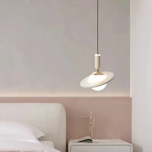 saturno design led chandelier adjustable in height - vue 5 sur 9