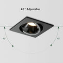 Recessed LED ceiling light anti-glare for modern interiors