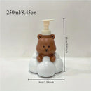 cartoon bear foam bottle portable hand sanitizer soap dispenser