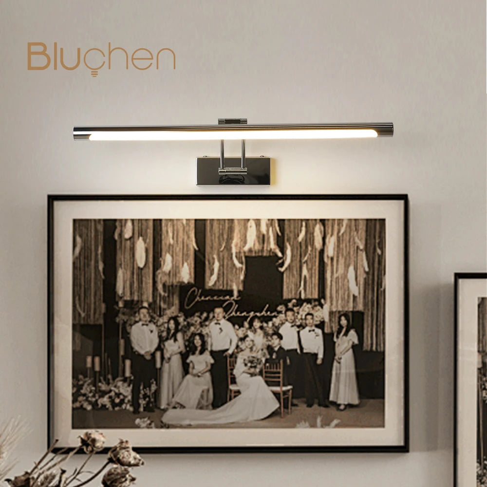 Modern LED wall light for indoor mirror lighting