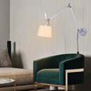 Nordic industrial foldable wall light with long swing arm