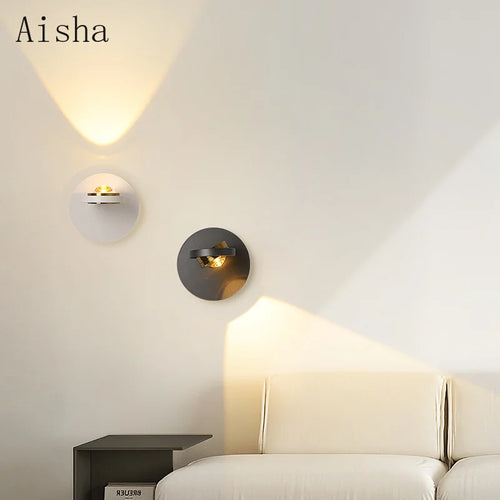Minimalist rotating designer wall light for interior decoration - vue 4 sur 10