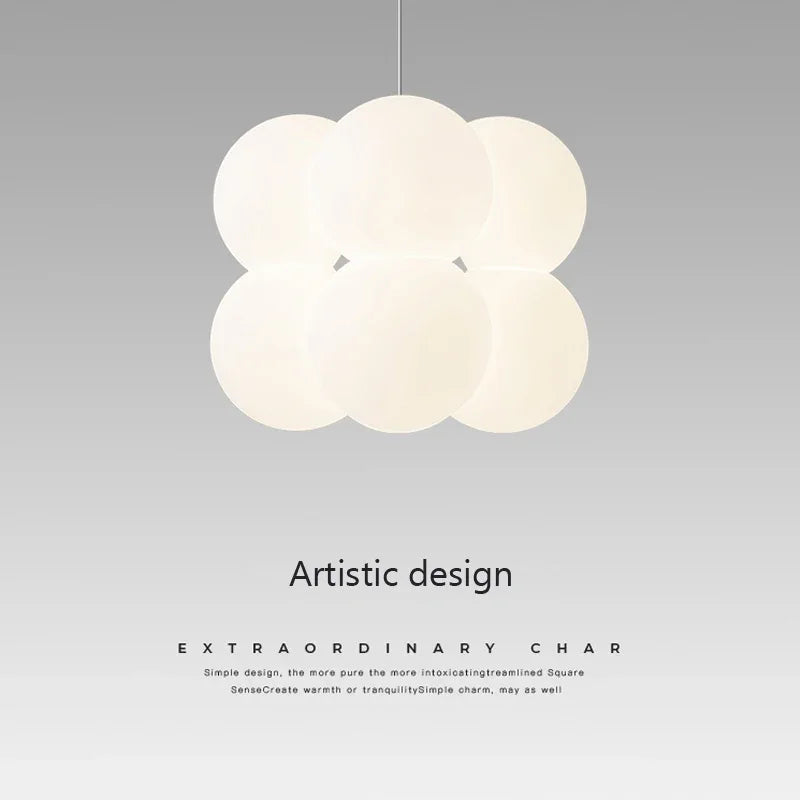 Modern glass chandelier for elegant interior décor
