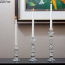 Crystal glass candle holder accessories for candlelit dinners