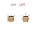 hanging wicker basket for flowers or storage
