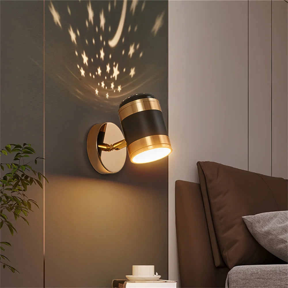 Modern rotatable LED wall lamp for reading and home decor