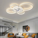 Designer ceiling light with LED circles
