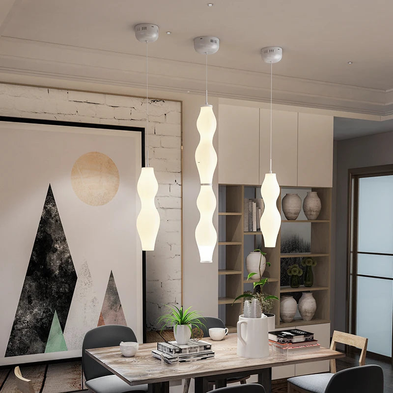 Custom nordic rotomoulded bamboo tatami pendant lamp - vue 4 sur 9