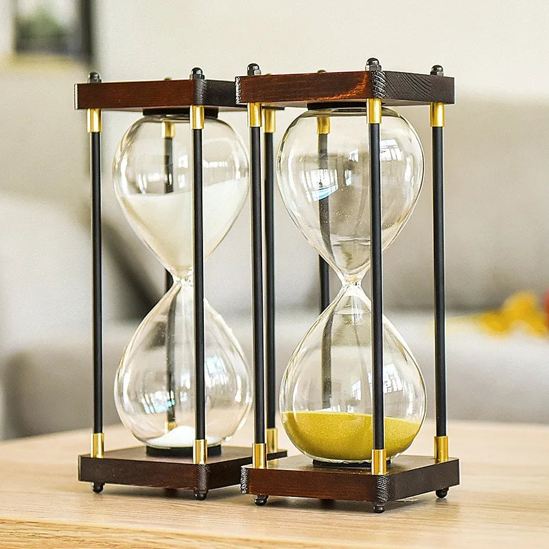 30 minutes retro style anti-fall glass sand timer for children