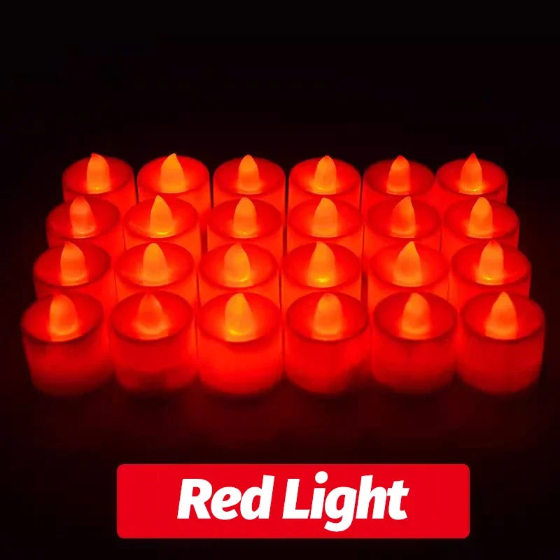 flameless led candles for wedding party decoration Christmas heart shaped - vue 8 sur 14