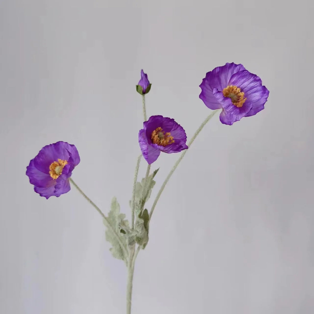 Silk poppy artificial flowers for wedding and party decorations