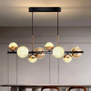 Modern glass LED chandelier for interior decoration