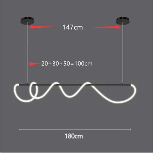 Nordic designer LED dimmable chandelier for indoor use - vue 17 sur 25