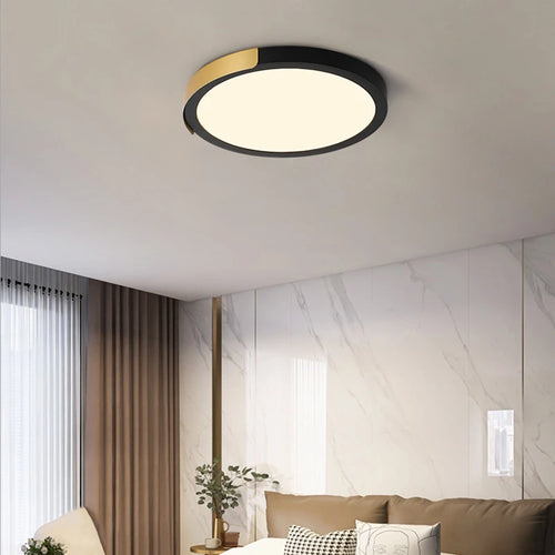 Simple LED three-proof round ceiling light for home - vue 3 sur 12