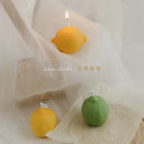 handmade decorative lemon candle scented gift for birthday