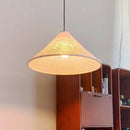 Japanese wabi sabi rice paper LED chandelier