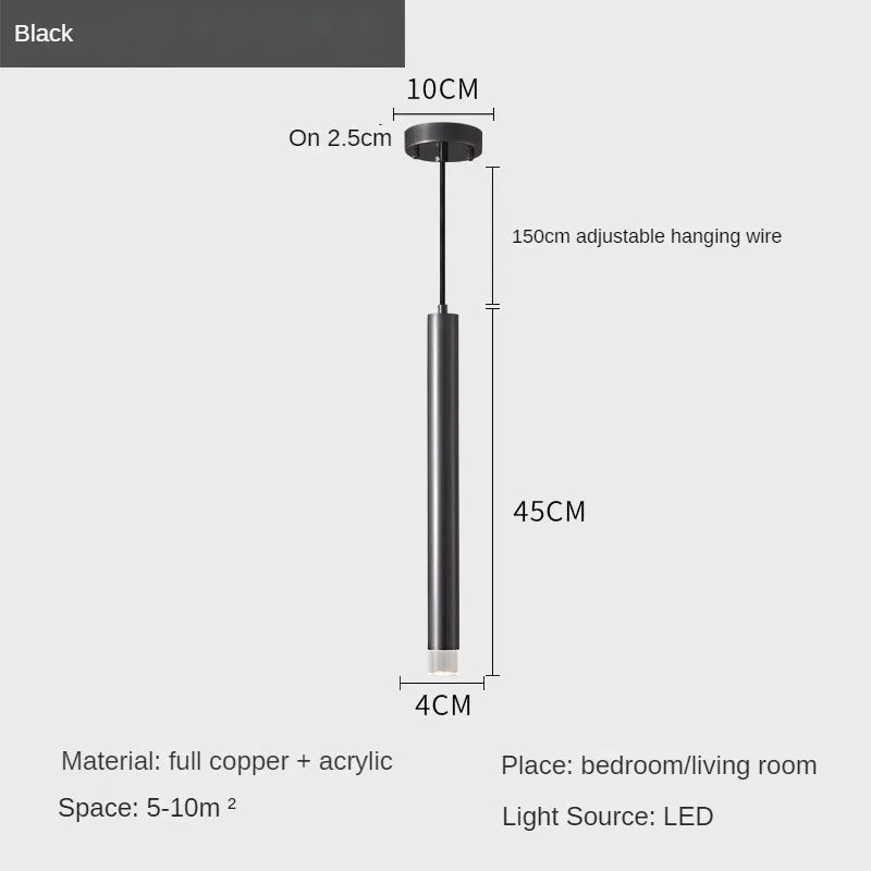 Modern minimalist creative chandelier for long bar table - vue 9 sur 10
