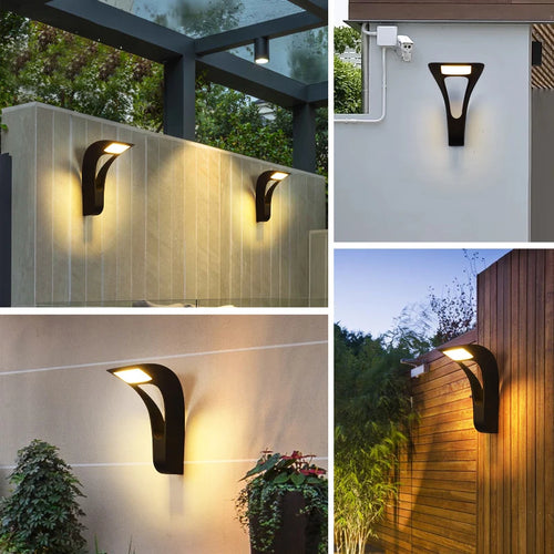 Waterproof outdoor wall light for garden, hotel, villa - vue 6 sur 12