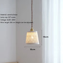 Nordic design decorative LED pendant light in copper and ceramic