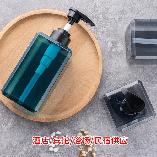 wall-mounted liquid soap dispenser for disinfectant and shower gel - vue 2 sur 15