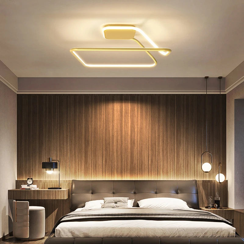 Adjustable modern ceiling light with remote control for interior decor - vue 3 sur 16