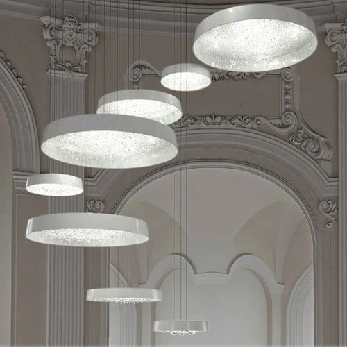 Modern minimalist crystal chandelier for indoor lighting - vue 4 sur 12